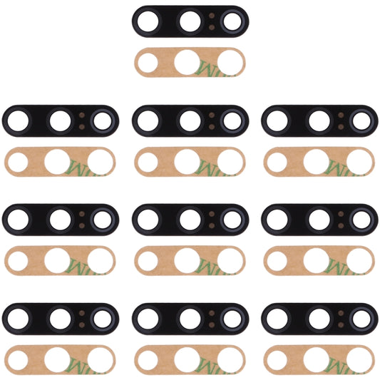 10 PCS Back Camera Lens & Adhesive for Xiaomi Mi 9 SE(Black) - Camera by buy2fix | Online Shopping UK | buy2fix