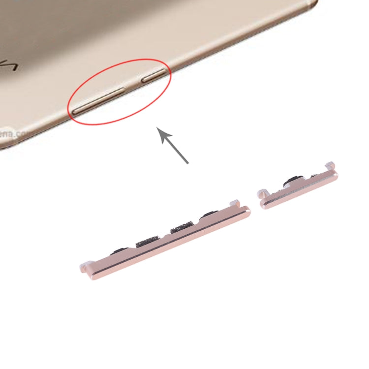 For Vivo X9 Plus Side Keys (Gold) - Home key & Side Key by buy2fix | Online Shopping UK | buy2fix