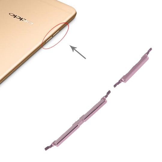 Touches latérales pour OPPO A57 (rose)