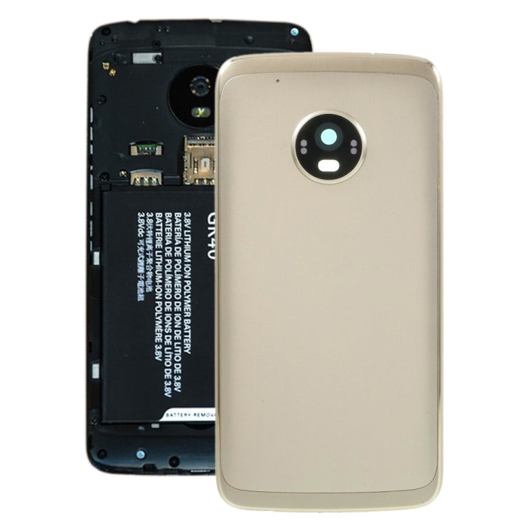 Battery Back Cover for Motorola Moto G5 Plus (Gold) - Back Cover by buy2fix | Online Shopping UK | buy2fix