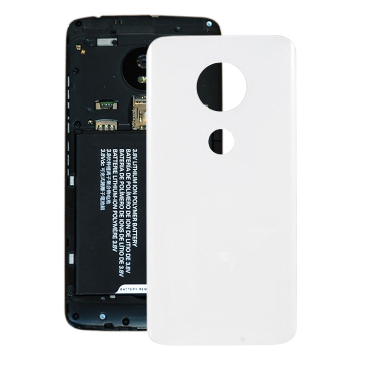 Battery Back Cover for Motorola Moto G7 (White) - Back Cover by buy2fix | Online Shopping UK | buy2fix