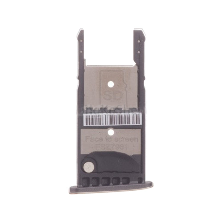 SIM Card Tray + Micro SD Card Tray for Motorola Moto G5 Plus (Black) - Card Socket by buy2fix | Online Shopping UK | buy2fix