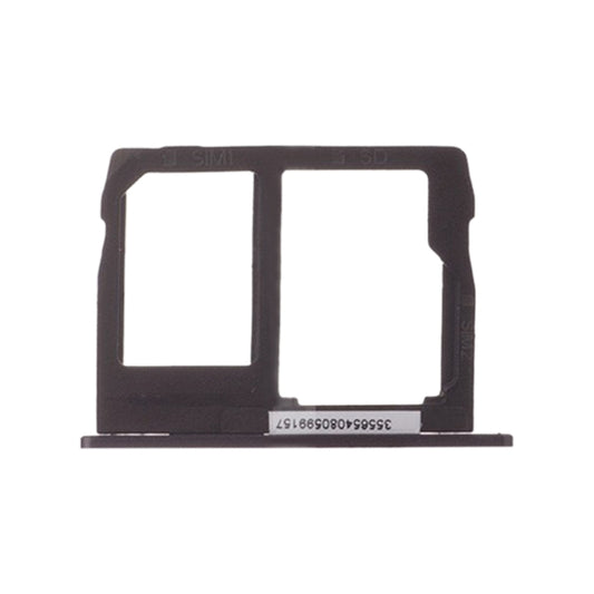 SIM Card Tray + Micro SD Card Tray for Motorola Moto G5S Plus XT1805 (Black) - Card Socket by buy2fix | Online Shopping UK | buy2fix
