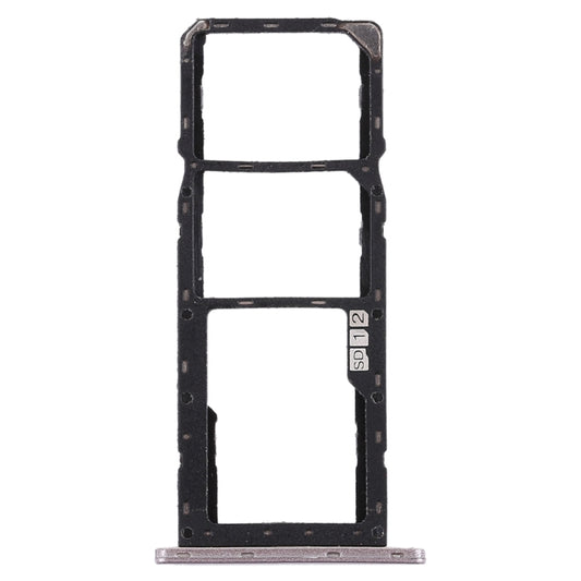SIM Card Tray + SIM Card Tray + Micro SD Card Tray for Asus Zenfone Max Pro (M1) ZB601KL ZB602KL(Silver) - Card Tray by buy2fix | Online Shopping UK | buy2fix