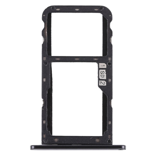 SIM Card Tray + SIM Card Tray / Micro SD Card Tray for Asus Zenfone 5 ZE620KL(Black) - Others by buy2fix | Online Shopping UK | buy2fix