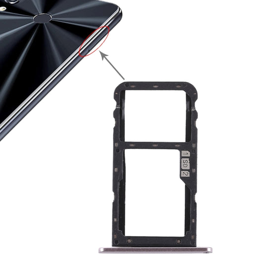 SIM Card Tray + SIM Card Tray / Micro SD Card Tray for Asus Zenfone 5 ZE620KL(Silver) - Card Tray by buy2fix | Online Shopping UK | buy2fix