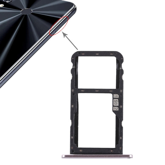Plateau de carte SIM + plateau de carte SIM / plateau de carte Micro SD pour Asus Zenfone 5 ZE620KL (argent)