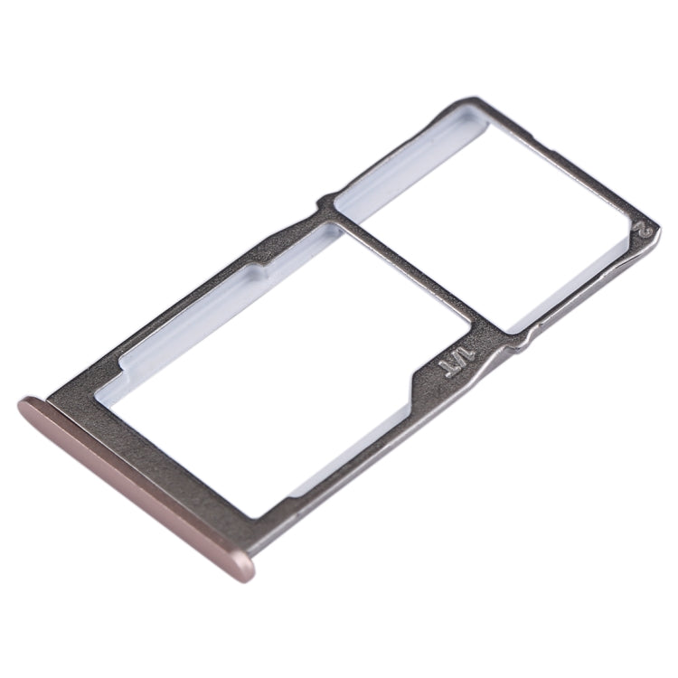 For Meizu 15 SIM Card Tray + SIM Card Tray / Micro SD Card Tray (Gold) - For Meizu by buy2fix | Online Shopping UK | buy2fix