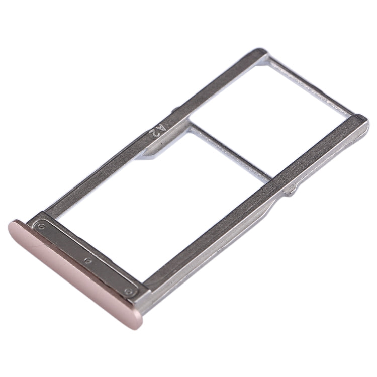 For Meizu 15 SIM Card Tray + SIM Card Tray / Micro SD Card Tray (Gold) - For Meizu by buy2fix | Online Shopping UK | buy2fix