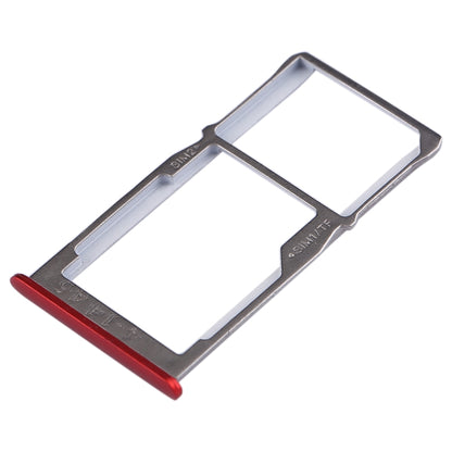 For Meizu 15 SIM Card Tray + SIM Card Tray / Micro SD Card Tray (Red) - For Meizu by buy2fix | Online Shopping UK | buy2fix