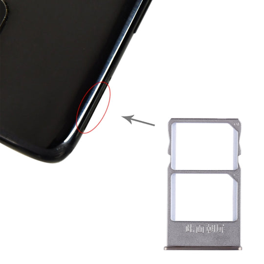 Plateau de carte SIM + plateau de carte SIM pour Meizu 15 Plus (or)