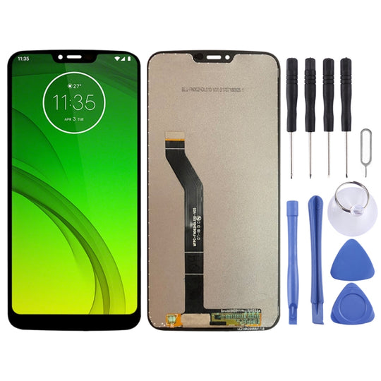 LCD-Bildschirm und Digitizer-Vollmontage für Motorola MOTO G7 Power, EU-Version (Schwarz)