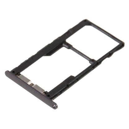 SIM Card Tray + SIM Card Tray / Micro SD Card Tray for Motorola Moto G5S(Black) - Card Socket by buy2fix | Online Shopping UK | buy2fix