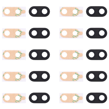 For Galaxy C8 / C710 10pcs Back Camera Lens Cover with Sticker (Black) - Camera Series by buy2fix | Online Shopping UK | buy2fix