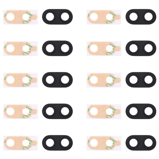 For Galaxy C8 / C710 10pcs Back Camera Lens Cover with Sticker (Black)