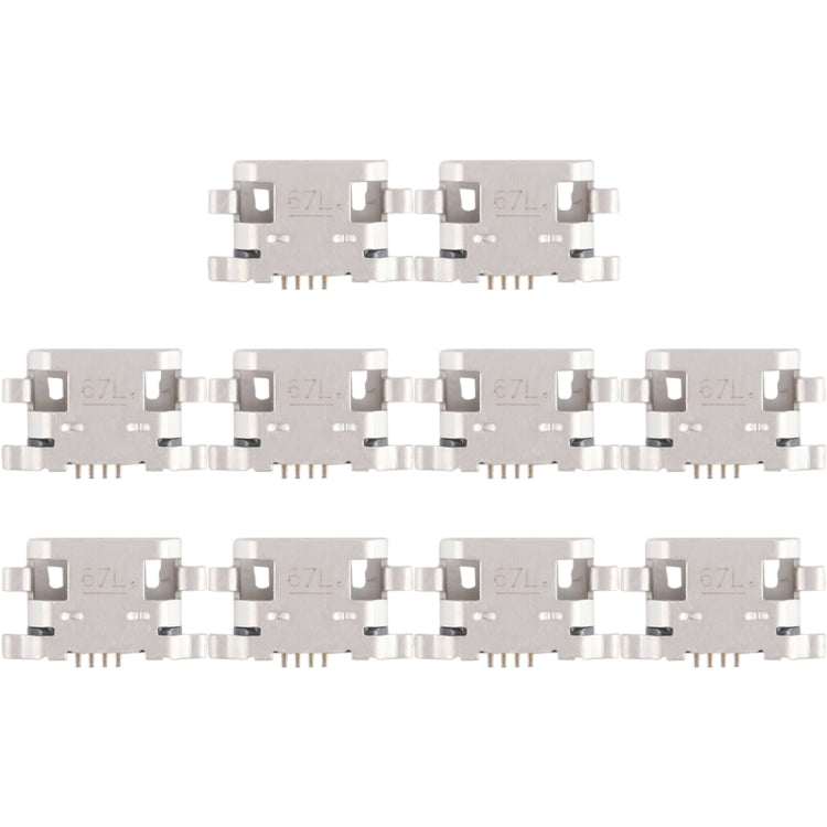 10 PCS Charging Port Connector for Xiaomi Redmi Note 5A - Tail Connector by buy2fix | Online Shopping UK | buy2fix