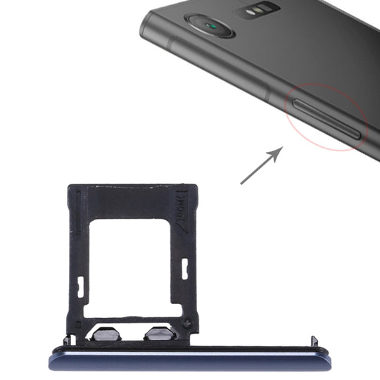 Plateau pour carte SIM/Micro SD, double plateau pour Sony Xperia XZ1 (bleu)