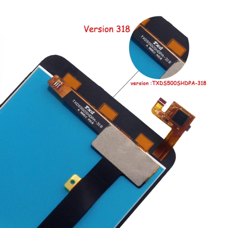OEM LCD Screen for ZTE Blade A610 A610C with Digitizer Full Assembly (Black) - For ZTE by buy2fix | Online Shopping UK | buy2fix