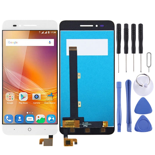 OEM LCD Screen for ZTE Blade A610 A610C with Digitizer Full Assembly (White) - For ZTE by buy2fix | Online Shopping UK | buy2fix