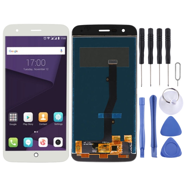 OEM LCD Screen for ZTE Blade V8 Lite with Digitizer Full Assembly (White) - For ZTE by buy2fix | Online Shopping UK | buy2fix