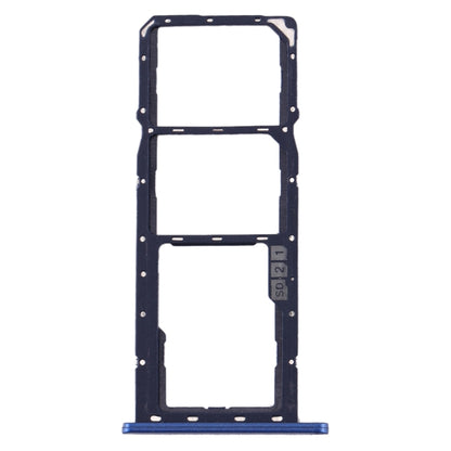 SIM Card Tray + SIM Card Tray + Micro SD Card Tray for Asus Zenfone Max M2 ZB633KL(Blue) - Card Tray by buy2fix | Online Shopping UK | buy2fix