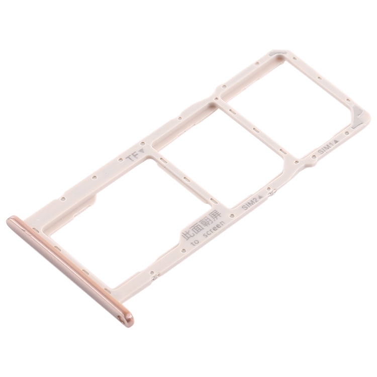 SIM Card Tray + Micro SD Card Tray for Huawei Honor 8C (Gold) - Card Tray by buy2fix | Online Shopping UK | buy2fix