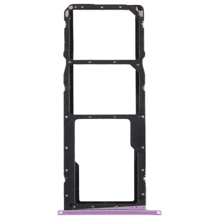 SIM Card Tray + Micro SD Card Tray for Huawei Honor 8X (Purple) by buy2fix
