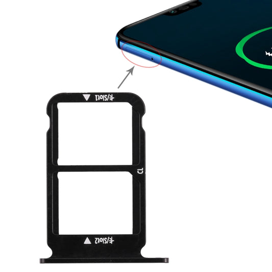 SIM Card Tray for Huawei Honor 10 (Black) - Card Socket by buy2fix | Online Shopping UK | buy2fix