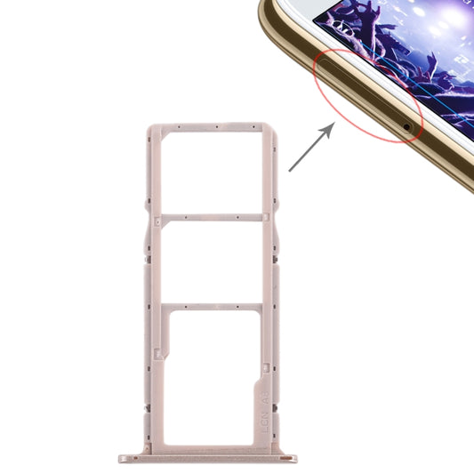 SIM Card Tray + Micro SD Card Tray for Huawei Y5 Prime (2018) / Honor Play 7 (Gold) - Card Tray by buy2fix | Online Shopping UK | buy2fix