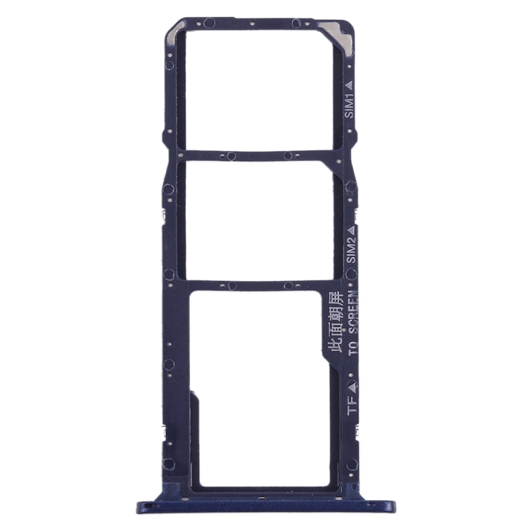 SIM Card Tray + Micro SD Card Tray for Huawei Y5 Prime (2018) / Honor Play 7 (Blue) by buy2fix