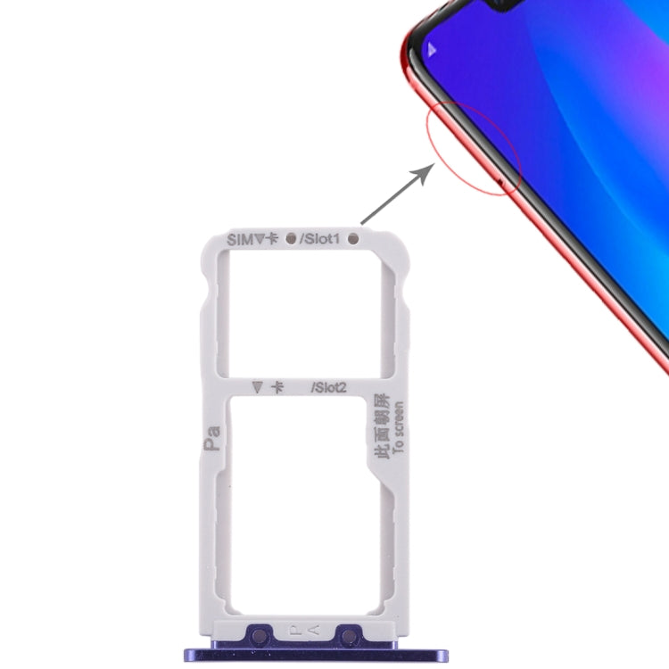 SIM Card Tray for Huawei Nova 3 (Purple) by buy2fix