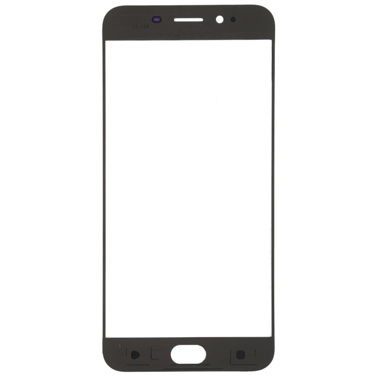 For OPPO R9s Front Screen Outer Glass Lens (Black) - Outer Glass Lens by buy2fix | Online Shopping UK | buy2fix