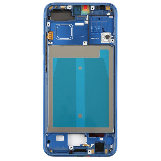 Front Housing LCD Frame Bezel Plate with Side Keys for Huawei Honor 10(Blue) - Frame Bezel Plate by buy2fix | Online Shopping UK | buy2fix