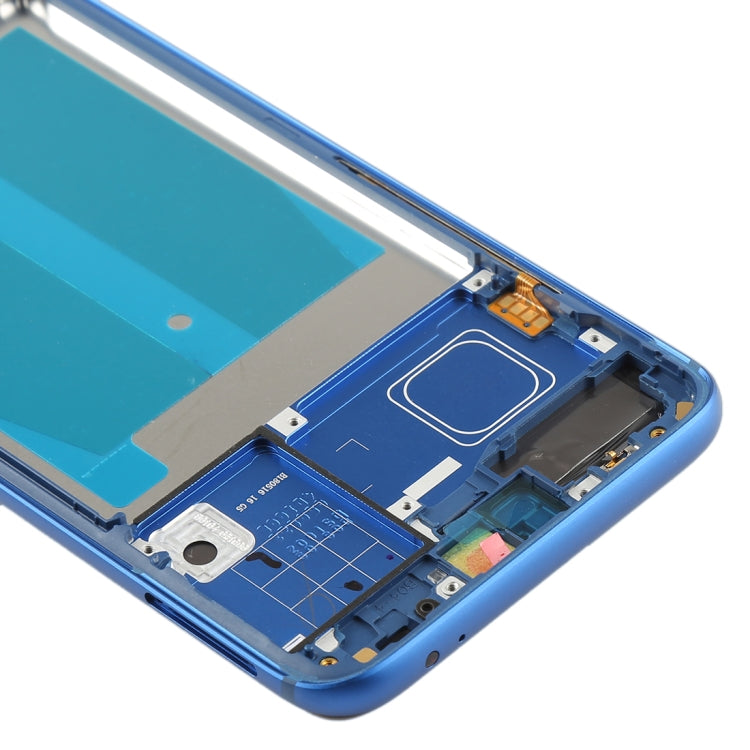 Front Housing LCD Frame Bezel Plate with Side Keys for Huawei Honor 10(Blue) - Frame Bezel Plate by buy2fix | Online Shopping UK | buy2fix