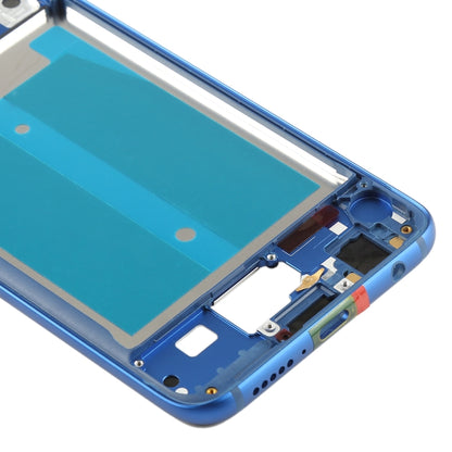 Front Housing LCD Frame Bezel Plate with Side Keys for Huawei Honor 10(Blue) - Frame Bezel Plate by buy2fix | Online Shopping UK | buy2fix