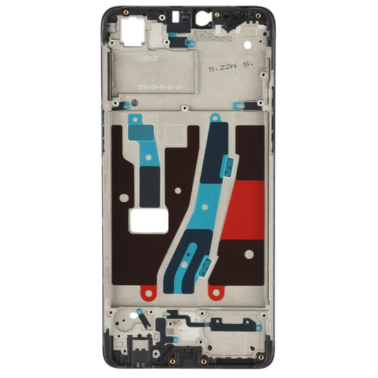 For OPPO A3 2018 / F7 Front Housing LCD Frame Bezel Plate (Black) - Frame Bezel Plate by buy2fix | Online Shopping UK | buy2fix