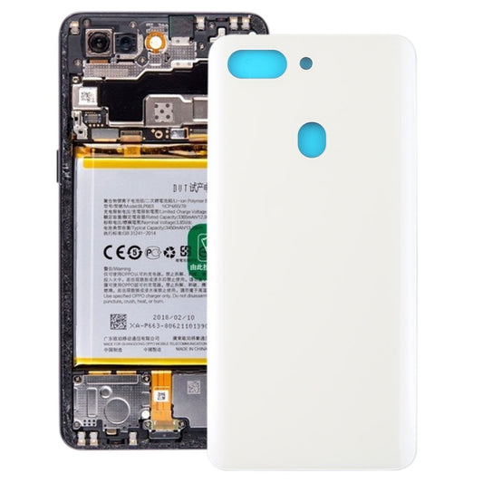 For OPPO R15 Pro Curved Back Cover (White) - Back Cover by buy2fix | Online Shopping UK | buy2fix