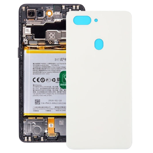 For OPPO R15 Back Cover (White) - Back Cover by buy2fix | Online Shopping UK | buy2fix