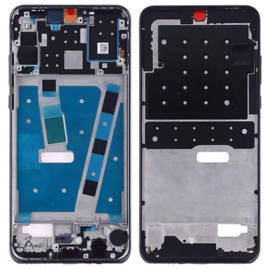Middle Frame Bezel Plate with Side Keys for Huawei P30 Lite (24MP)(Black) - Full Housing Cover by buy2fix | Online Shopping UK | buy2fix