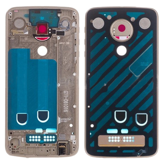 Middle Frame Bezel Plate for Motorola Moto Z Play XT1635(Gold) - Frame Bezel Plate by buy2fix | Online Shopping UK | buy2fix