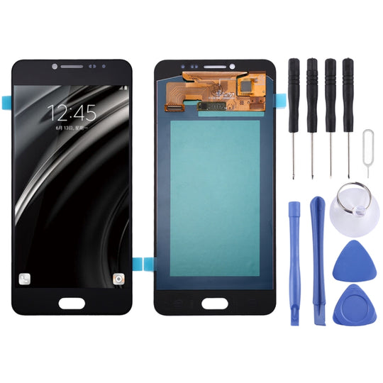 Écran LCD Oled pour Galaxy C7 avec assemblage complet de numériseur (noir)