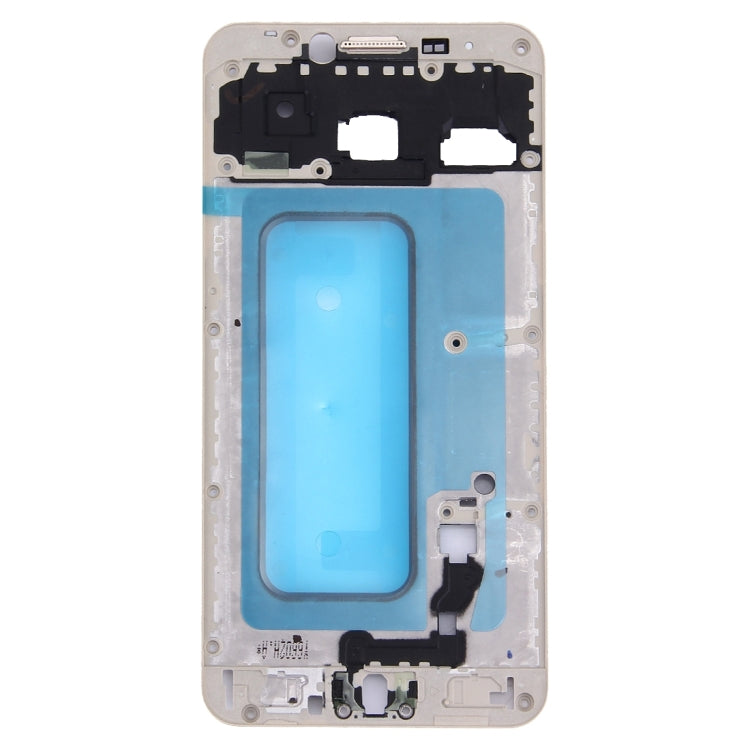 For Galaxy C5 / C5000 Front Housing LCD Frame Bezel Plate (Gold) - Frame Bezel Plate by buy2fix | Online Shopping UK | buy2fix