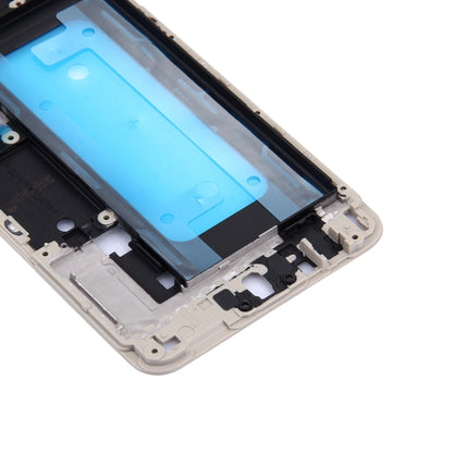 For Galaxy C5 / C5000 Front Housing LCD Frame Bezel Plate (Gold) - Frame Bezel Plate by buy2fix | Online Shopping UK | buy2fix