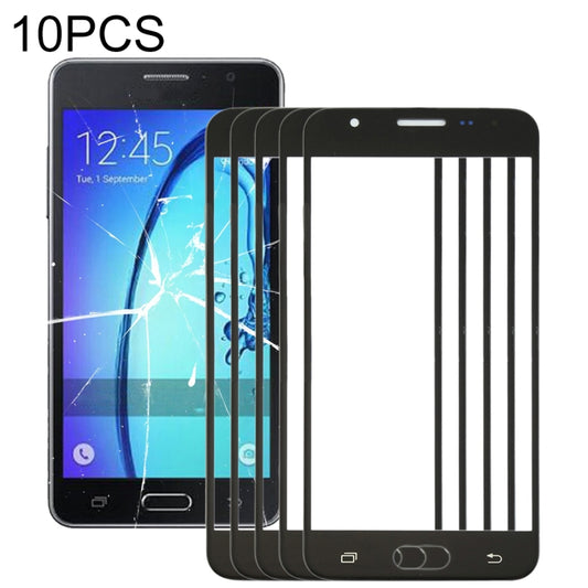 For Samsung Galaxy On5 / G550 10pcs Front Screen Outer Glass Lens (Black) - Outer Glass Lens by buy2fix | Online Shopping UK | buy2fix