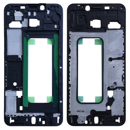 For Galaxy C5 Front Housing LCD Frame Bezel Plate (Black) - Frame Bezel Plate by buy2fix | Online Shopping UK | buy2fix