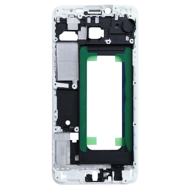 For Galaxy C5 Front Housing LCD Frame Bezel Plate (White) - Frame Bezel Plate by buy2fix | Online Shopping UK | buy2fix