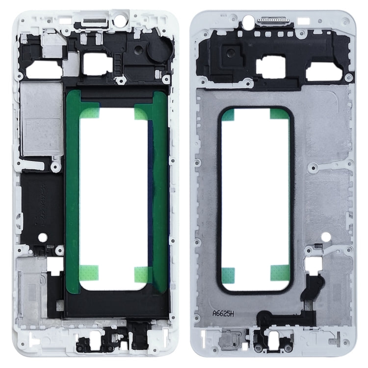 For Galaxy C5 Front Housing LCD Frame Bezel Plate (White) - Frame Bezel Plate by buy2fix | Online Shopping UK | buy2fix