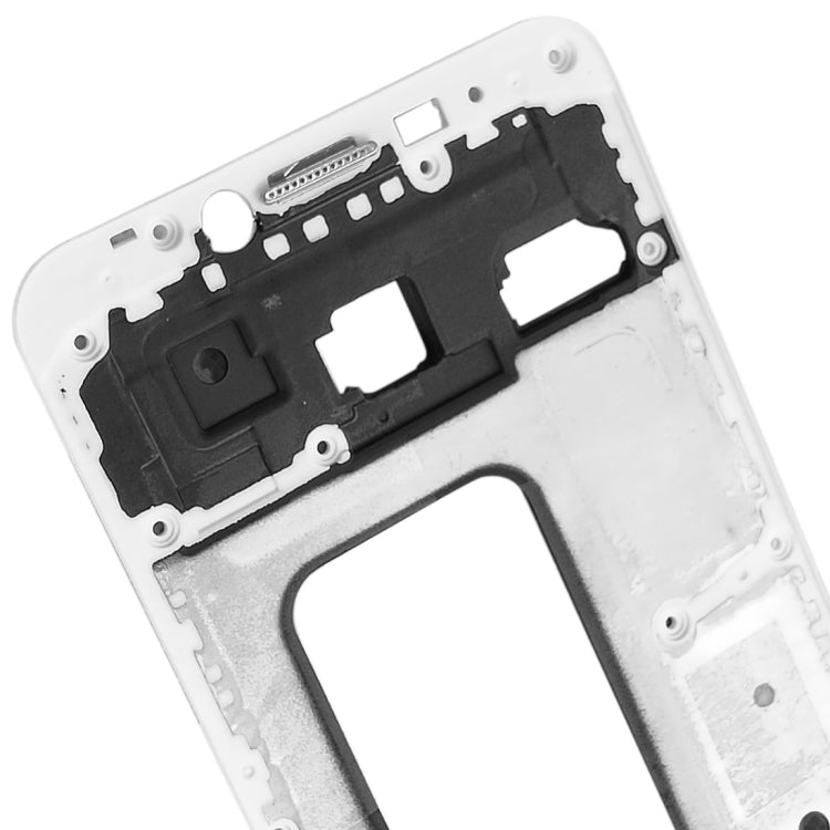 For Galaxy C5 Front Housing LCD Frame Bezel Plate (White) - Frame Bezel Plate by buy2fix | Online Shopping UK | buy2fix