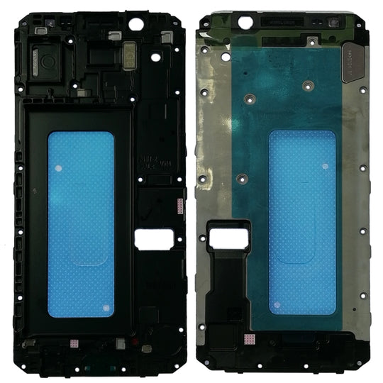 Plaque de lunette de cadre LCD du boîtier avant pour Galaxy On6 / J6 / J600 (noir)