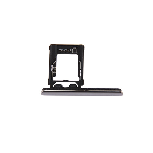 Micro SD / SIM Card Tray + Card Slot Port Dust Plug for Sony Xperia XZ Premium (Dual SIM Version)(Silver) - Card Tray by buy2fix | Online Shopping UK | buy2fix